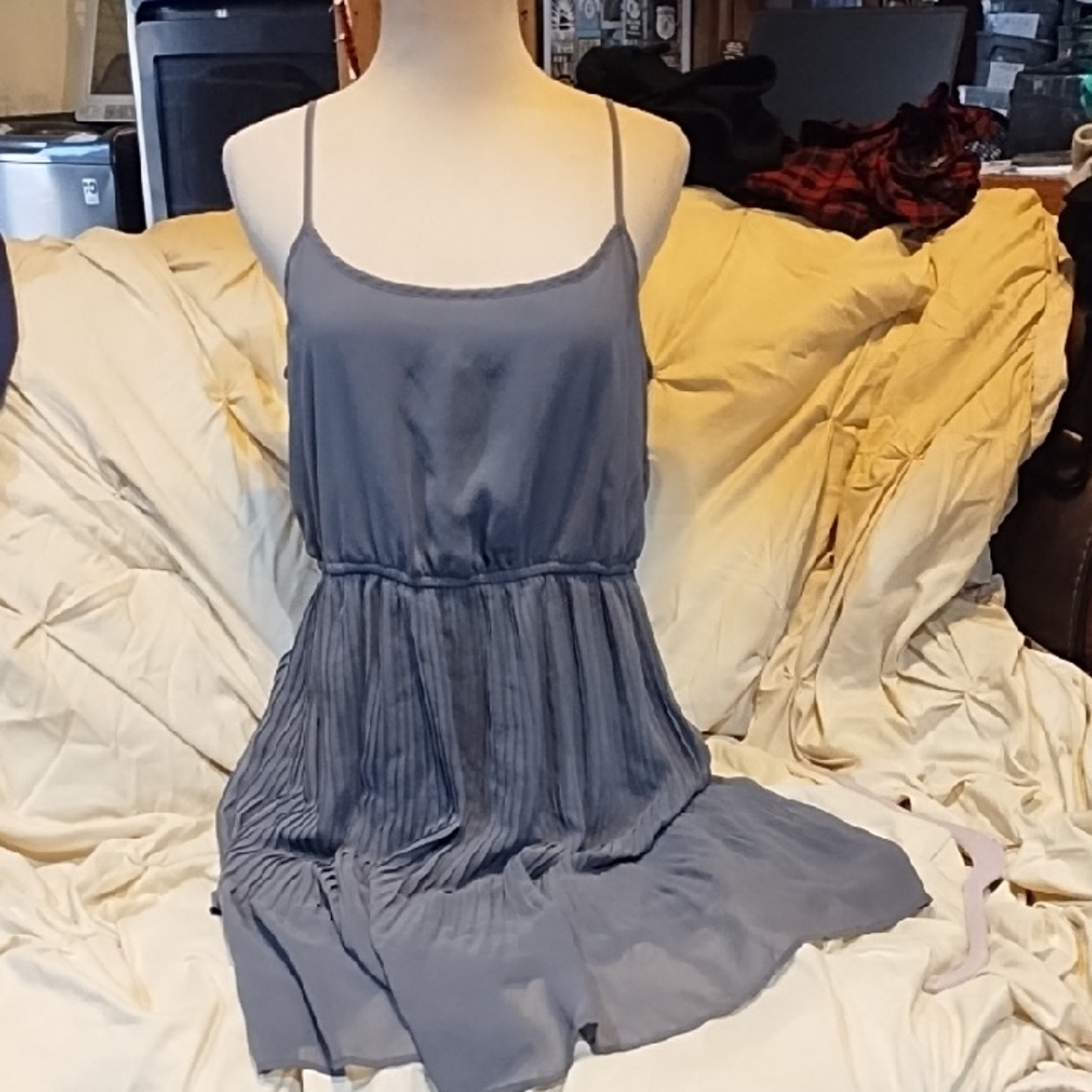 Apt. 9 Slate Grey Spaghetti Strap Dress